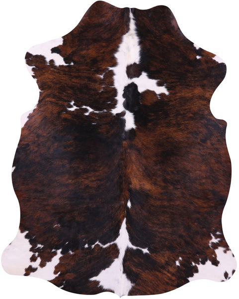 Tricolor Natural Cowhide Rug - Large 6'6"H x 5'2"W