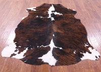 Thumbnail for Tricolor Natural Cowhide Rug - Large 6'6