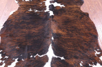 Thumbnail for Tricolor Natural Cowhide Rug - Large 6'6