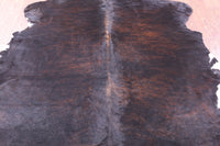 Thumbnail for Tricolor Brown Natural Cowhide Rug - Large 6'6