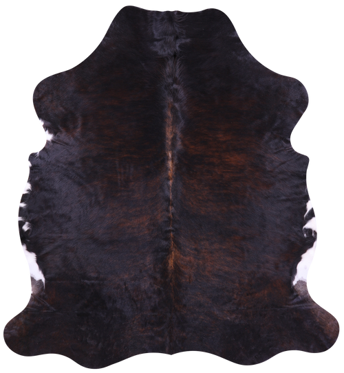 Dark Brown Natural Cowhide Rug - Large 6'6