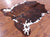 Tricolor Natural Cowhide Rug - Large 6'10"H x 5'9"W