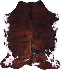 Thumbnail for Tricolor Natural Cowhide Rug - Large 6'10