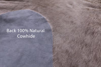 Thumbnail for Grey Natural Cowhide Rug - Large 6'5