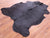 Black Natural Cowhide Rug - Large 6'8"H x 5'6"W