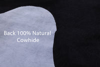 Thumbnail for Black Natural Cowhide Rug - Large 6'8