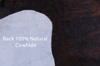 Thumbnail for Tricolor Brindle Natural Cowhide Rug - Large 6'9