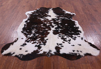 Thumbnail for Salt & Pepper Tricolor Natural Cowhide Rug - Large 6'7