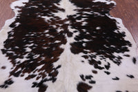 Thumbnail for Salt & Pepper Tricolor Natural Cowhide Rug - Large 6'7