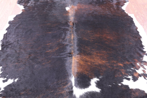 Dark Brown Natural Cowhide Rug - Medium 6'1