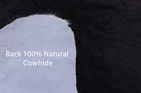 Thumbnail for Tricolor Natural Cowhide Rug - Medium 6'1