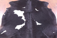 Thumbnail for Black & White Natural Cowhide Rug - Medium 6'2