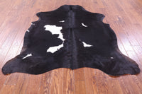 Thumbnail for Black & White Natural Cowhide Rug - Medium 6'2