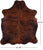 Brindle Brown Natural Cowhide Rug - Medium 5'11"H x 4'10"W