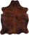 Brindle Brown Natural Cowhide Rug - Medium 5'11"H x 4'10"W