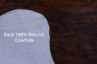 Thumbnail for Brindle Brown Natural Cowhide Rug - Medium 5'11