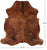Brown Natural Cowhide Rug - Medium 6'3"H x 5'11"W