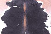 Thumbnail for Black & White Natural Cowhide Rug - Large 6'5