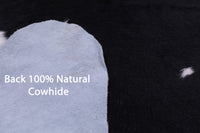 Thumbnail for Black & White Natural Cowhide Rug - Large 6'5