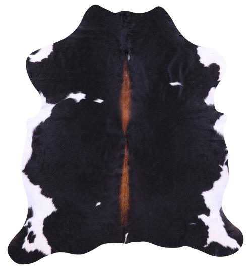 Black & White Natural Cowhide Rug - Large 6'5