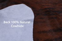 Thumbnail for Brindle Brown Natural Cowhide Rug - Large 6'4