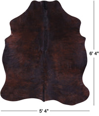 Thumbnail for Brown Natural Cowhide Rug - Large 6'4