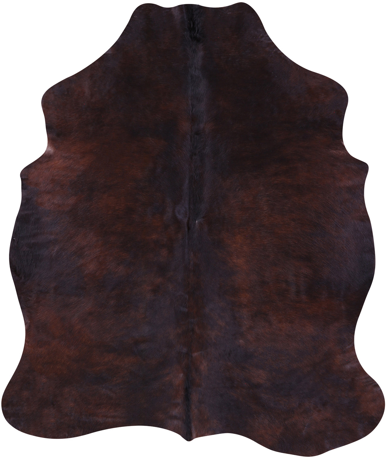 Brown Natural Cowhide Rug - Large 6'4"H x 5'4"W