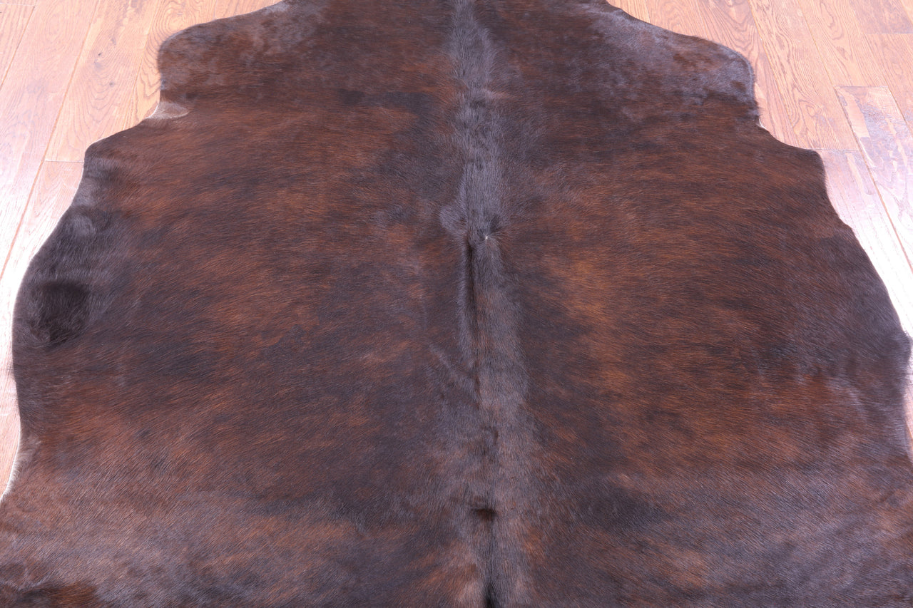 Brown Natural Cowhide Rug - Large 6'4"H x 5'4"W