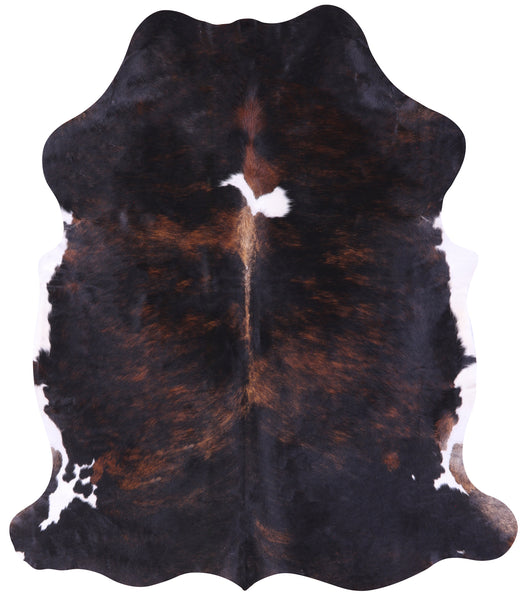 Tricolor Natural Cowhide Rug - Large 6'10"H x 5'11"W