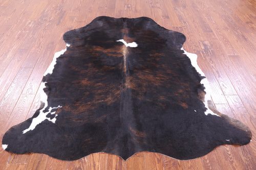Tricolor Natural Cowhide Rug - Large 6'10