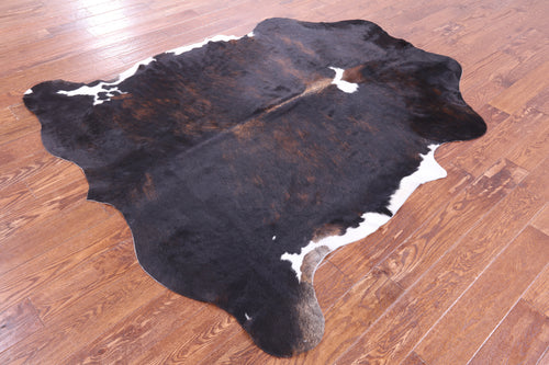 Tricolor Natural Cowhide Rug - Large 6'10