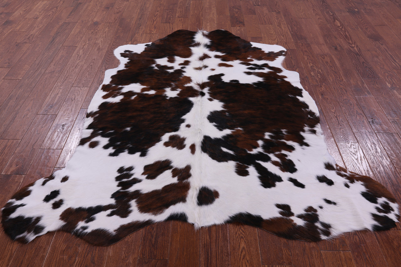 Tricolor Natural Cowhide Rug - Large 6'6"H x 6'0"W