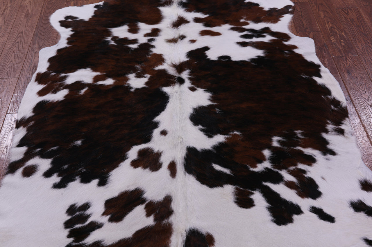 Tricolor Natural Cowhide Rug - Large 6'6"H x 6'0"W