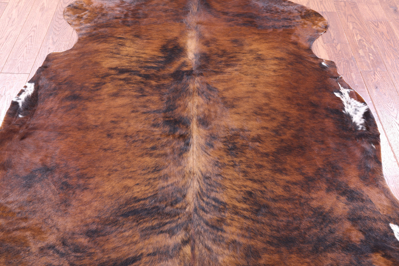 Tricolor Natural Cowhide Rug - Large 6'10"H x 5'11"W