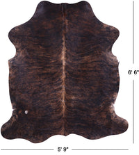 Thumbnail for Brindle Natural Cowhide Rug - Large 6'6