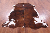 Thumbnail for Brown & White Natural Cowhide Rug - Large 6'11