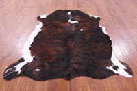 Thumbnail for Tricolor Natural Cowhide Rug - Large 6'5