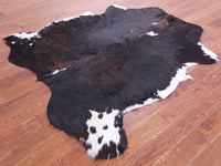 Thumbnail for Tricolor Natural Cowhide Rug - Large 6'5