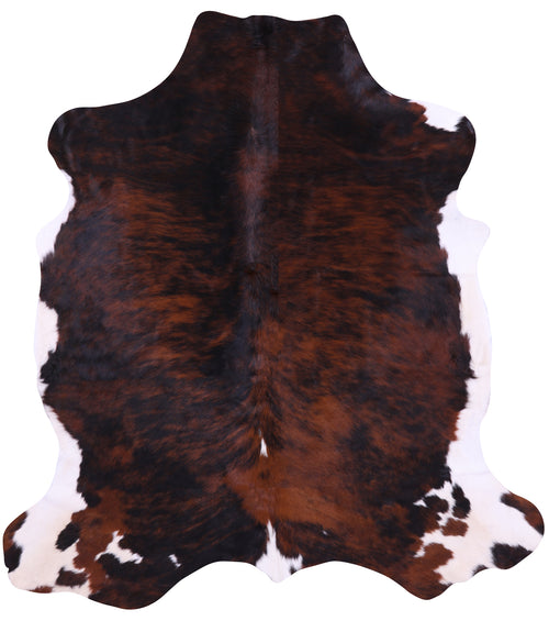 Tricolor Natural Cowhide Rug - Large 6'8