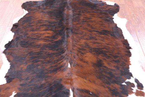Tricolor Natural Cowhide Rug - Large 6'8