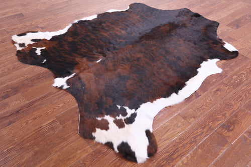 Tricolor Natural Cowhide Rug - Large 6'8