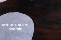 Thumbnail for Tricolor Natural Cowhide Rug - Large 6'11