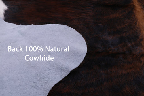 Brindle Natural Cowhide Rug - Large 6'8