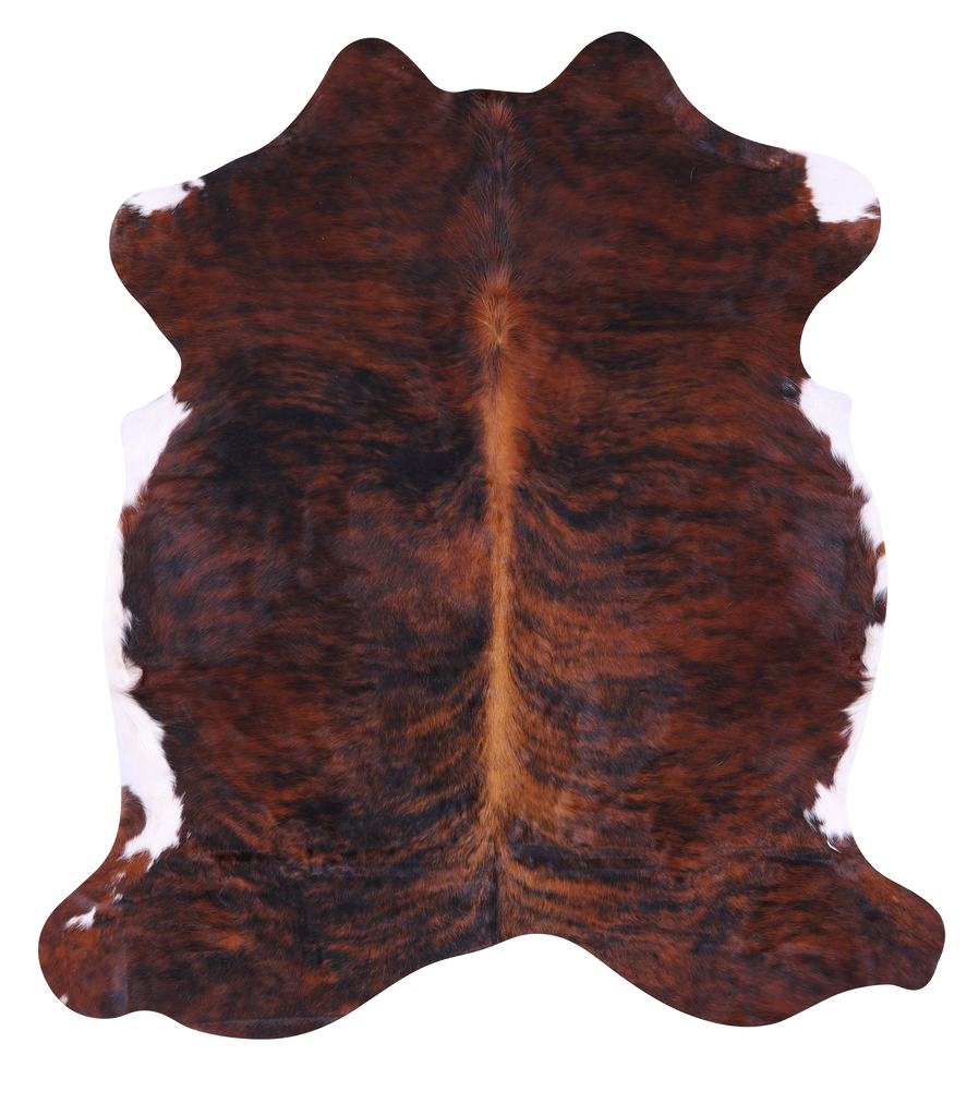 Brindle Natural Cowhide Rug - Large 6'8"H x 5'11"W