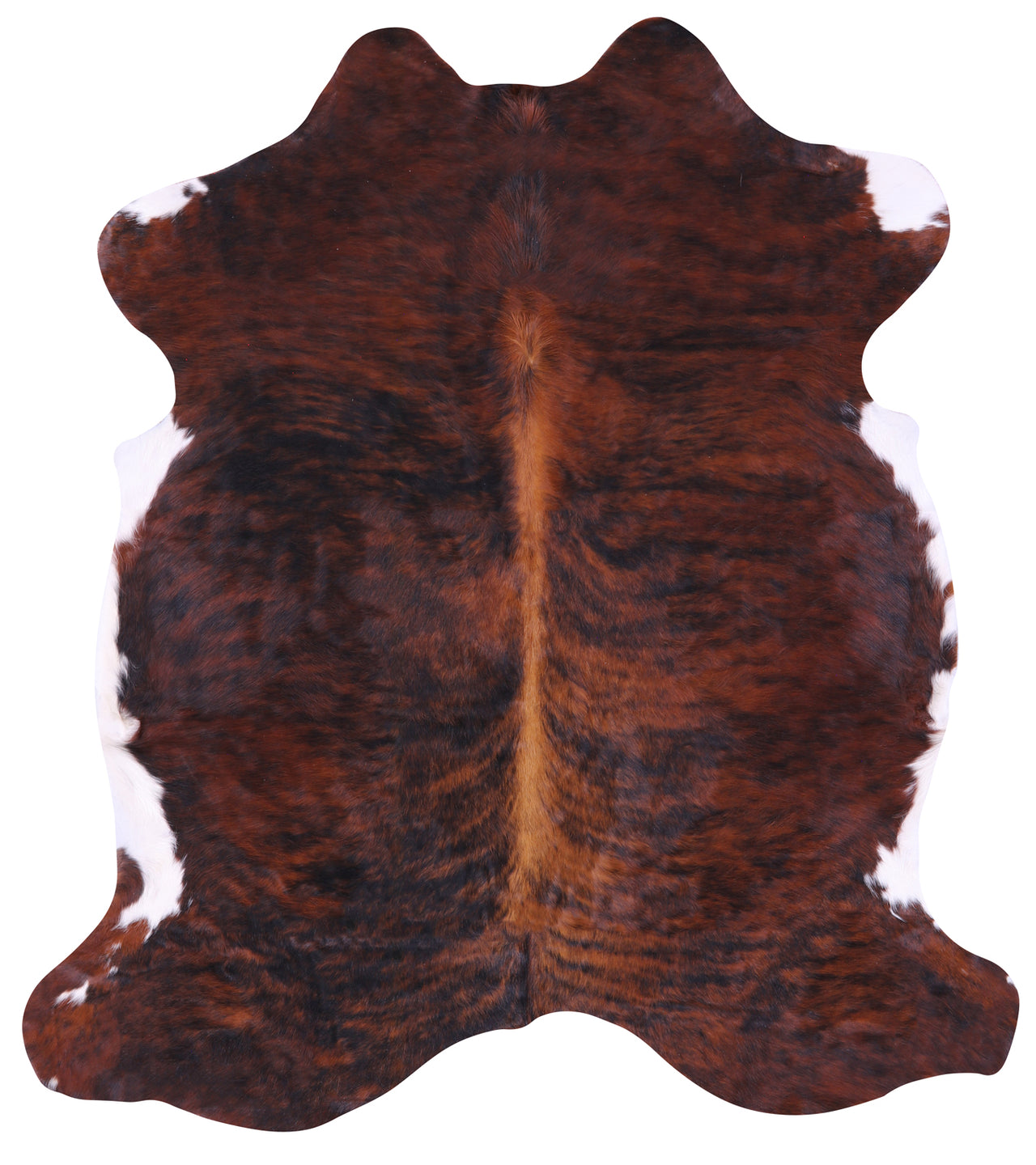 Brindle Natural Cowhide Rug - Large 6'8"H x 5'11"W