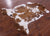 Brown & White Natural Cowhide Rug - Large 6'11"H x 5'10"W