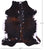 Tricolor Natural Cowhide Rug - XLarge 7'1"H x 6'1"W