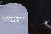 Thumbnail for Tricolor Natural Cowhide Rug - XLarge 7'1