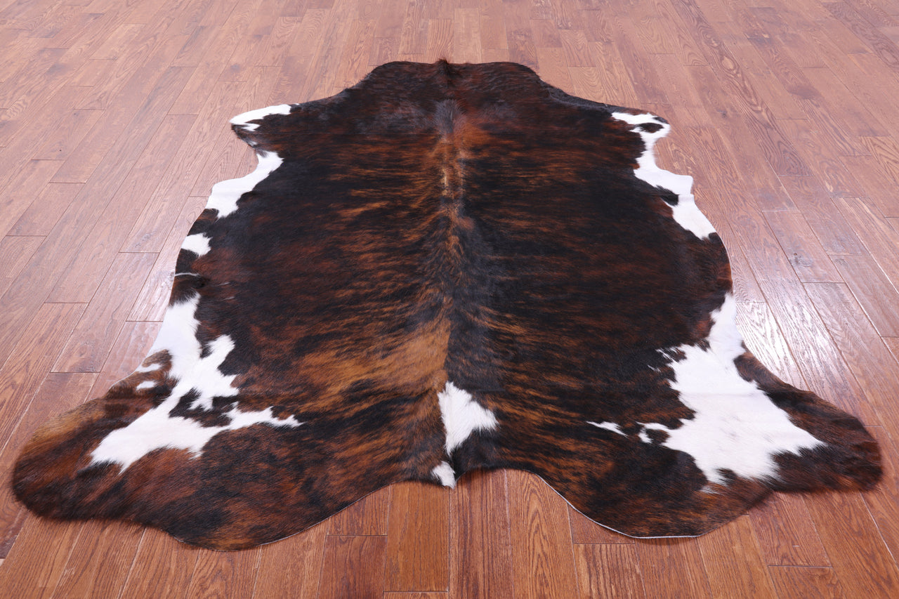 Tricolor Natural Cowhide Rug - XLarge 7'3"H x 6'4"W