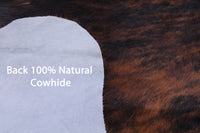 Thumbnail for Tricolor Natural Cowhide Rug - XLarge 7'3